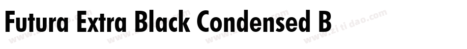 Futura Extra Black Condensed BT字体转换